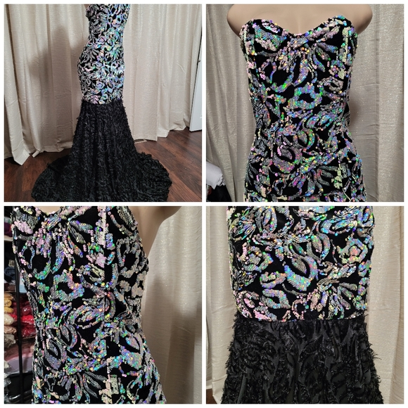 Hand made Prom,Evening, formal party Dresses new L - Picture 3 of 9
